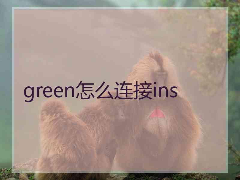 green怎么连接ins