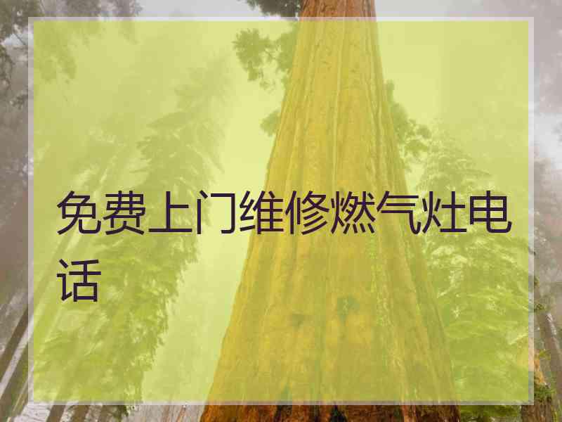 免费上门维修燃气灶电话