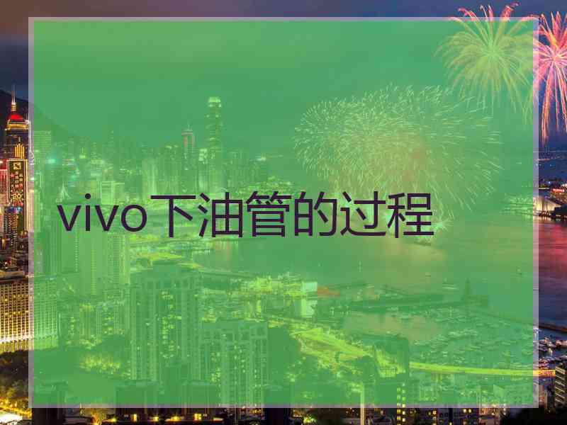 vivo下油管的过程