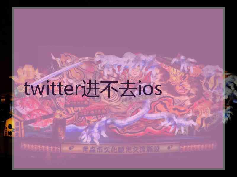 twitter进不去ios