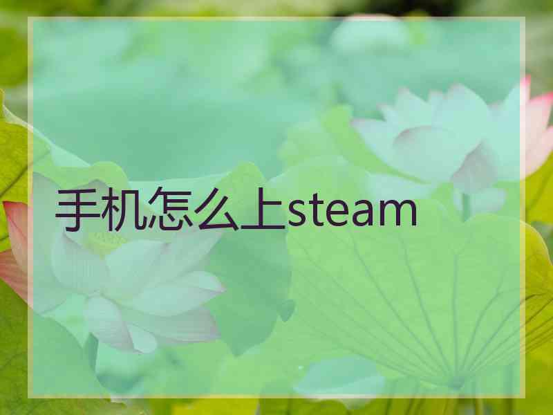 手机怎么上steam