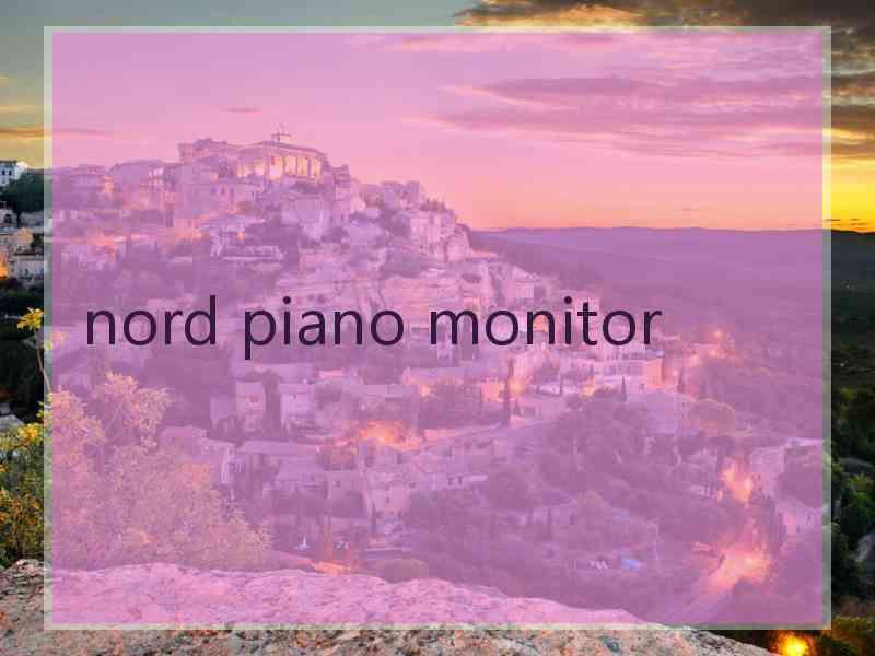 nord piano monitor