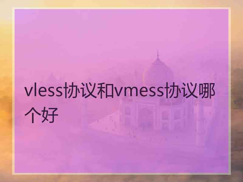 vless协议和vmess协议哪个好