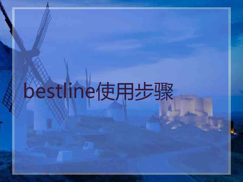 bestline使用步骤