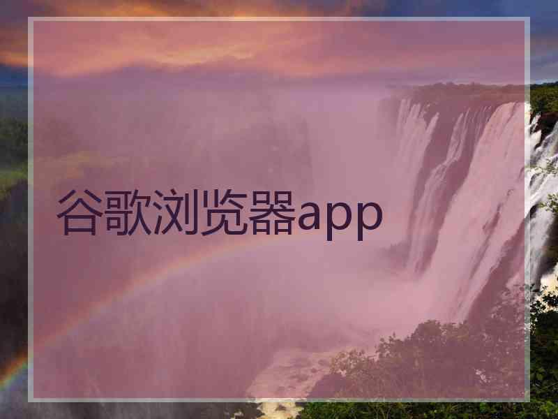 谷歌浏览器app