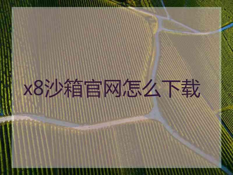 x8沙箱官网怎么下载