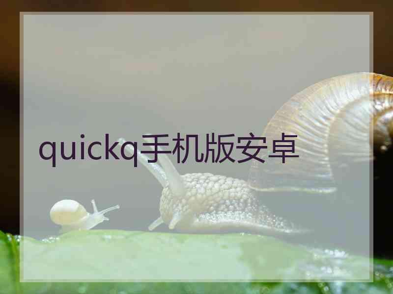 quickq手机版安卓