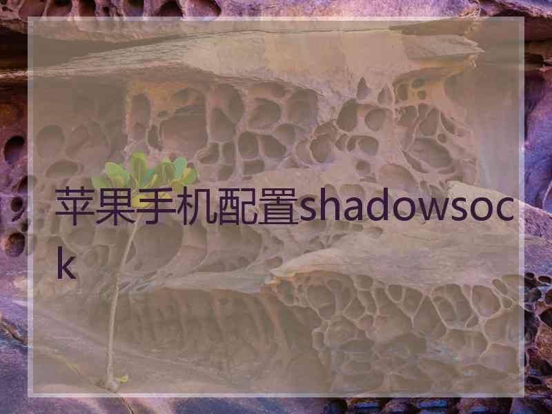 苹果手机配置shadowsock