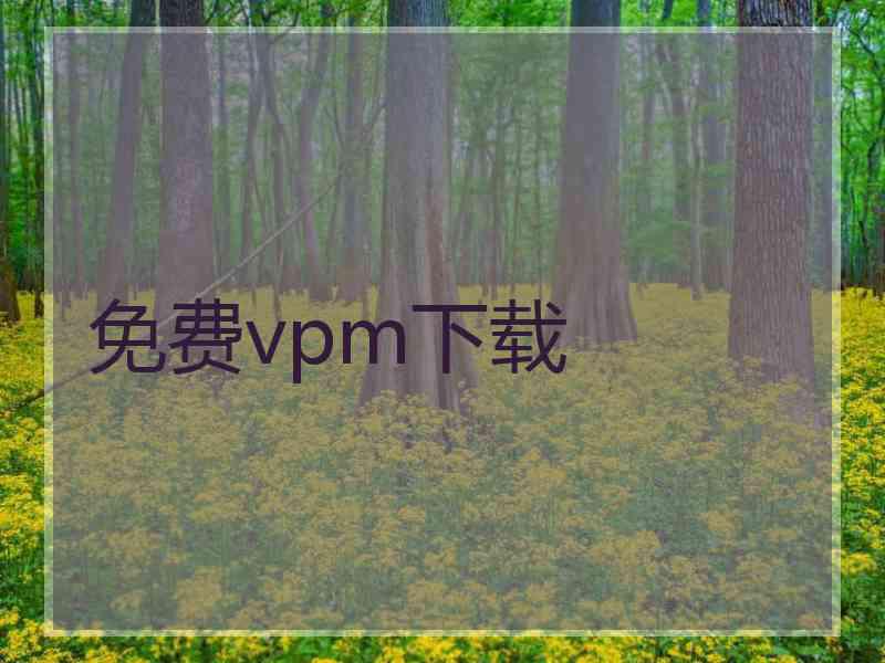 免费vpm下载