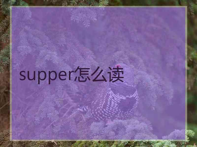 supper怎么读