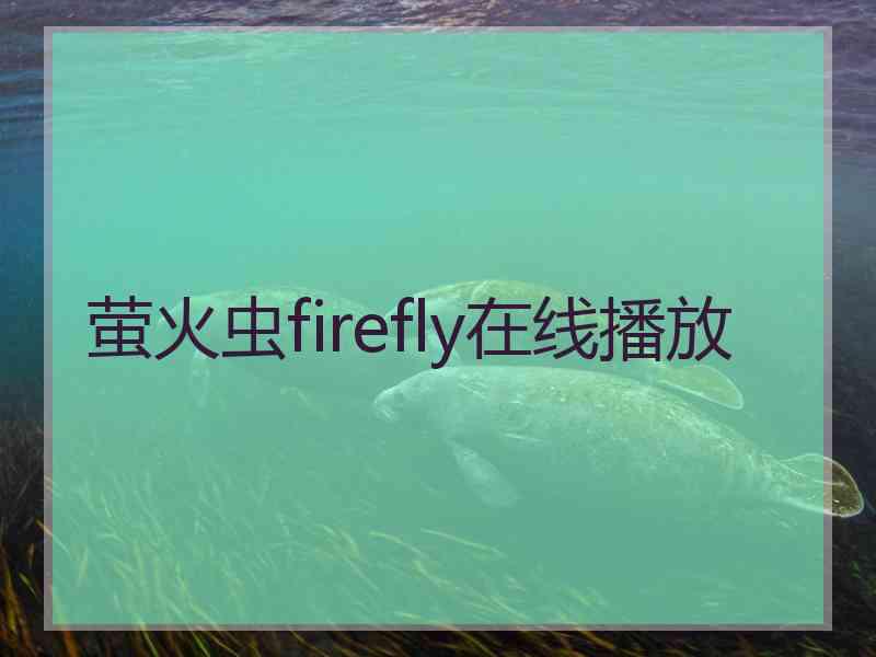 萤火虫firefly在线播放